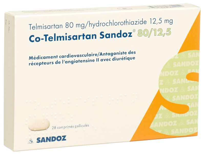 Co-Telmisartan Sandoz Filmtabl 80/12.5 28 Stk