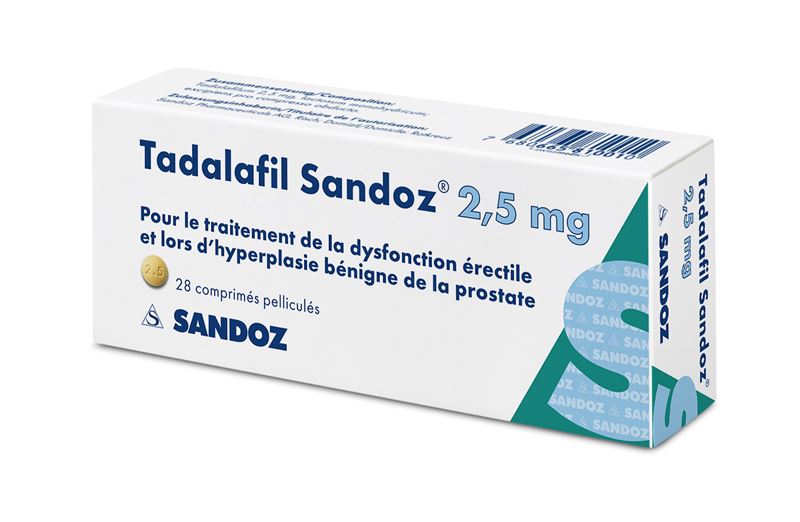 Tadalafil Sandoz Filmtabl 2.5 mg 28 Stk