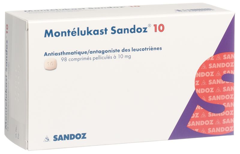 Montelukast Sandoz Filmtabl 10 mg 98 Stk Montelukast Sandoz Filmtabl 10 mg 98 Stk