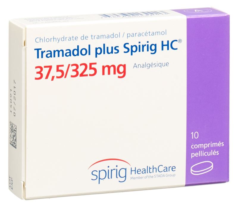 Tramadol plus Spirig HC cpr pell 37.5/325mg 10 pce
