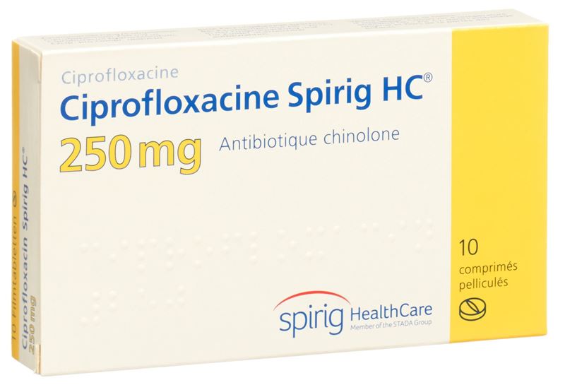 Ciprofloxacin Spirig HC Filmtabl 250 mg 10 Stk