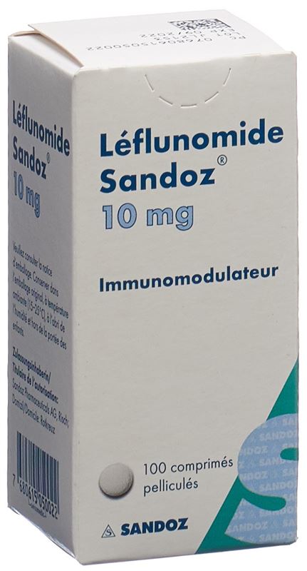 Leflunomid Sandoz Filmtabl 10 mg Ds 100 Stk