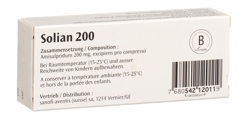Solian cpr 200 mg sécables 30 pce