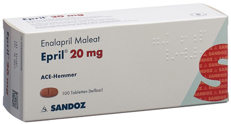 Epril Tabl 20 mg 100 Stk Epril Tabl 20 mg 100 Stk