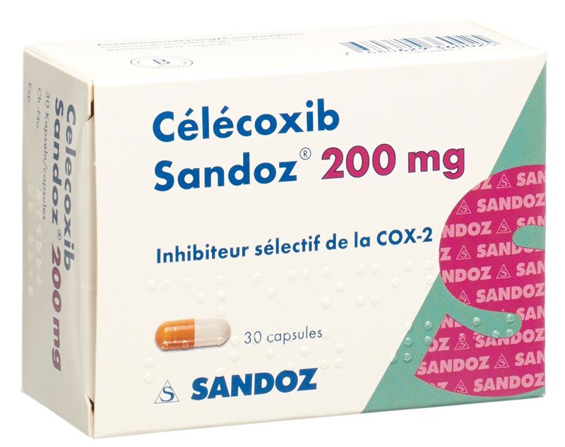 Célécoxib Sandoz caps 200 mg 30 pce Célécoxib Sandoz caps 200 mg 30 pce