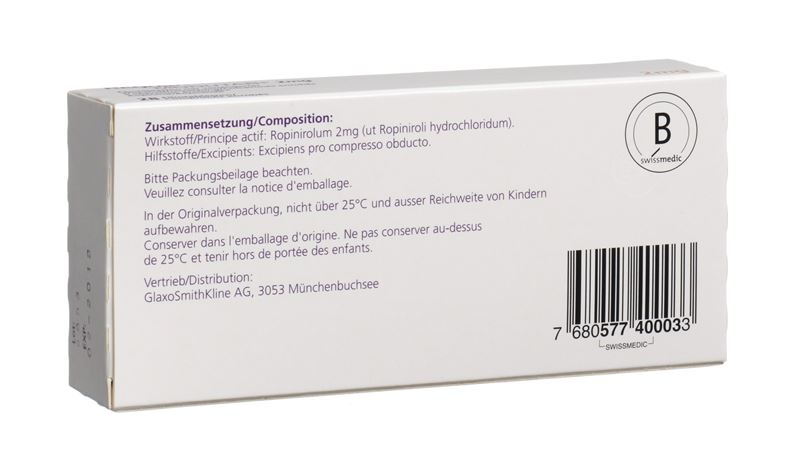 Requip-Modutab Filmtabl 2 mg 28 Stk Requip-Modutab Filmtabl 2 mg 28 Stk