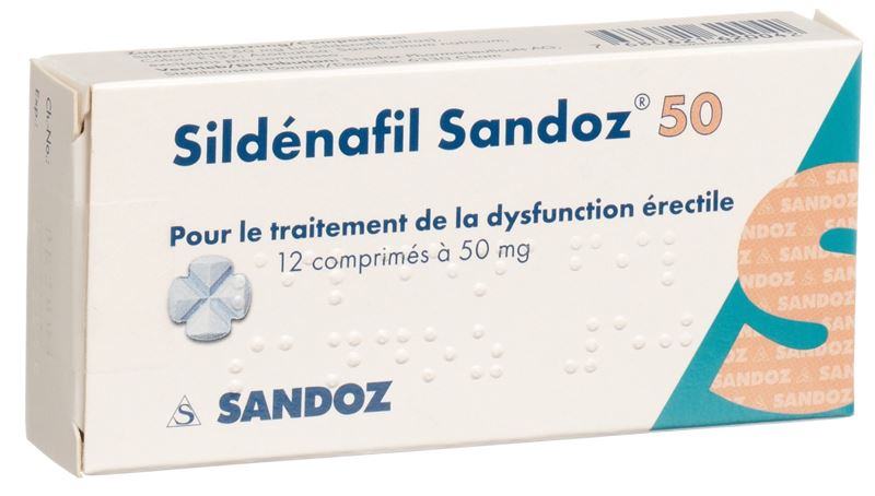 Sildénafil Sandoz cpr 50 mg 12 pce