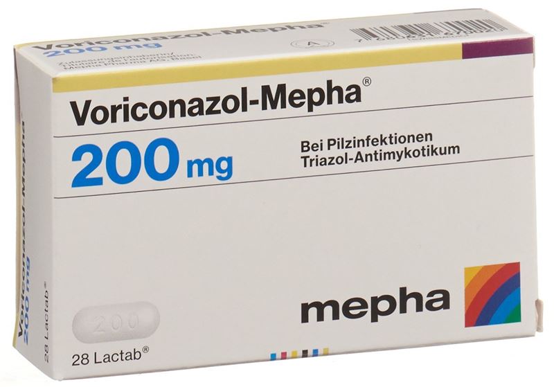 Voriconazol-Mepha Lactab 200 mg 28 pce Voriconazol-Mepha Lactab 200 mg 28 pce