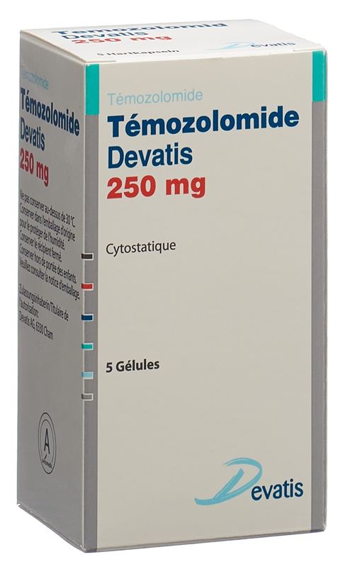 Temozolomid Devatis Kaps 250 mg Fl 5 Stk Temozolomid Devatis Kaps 250 mg Fl 5 Stk