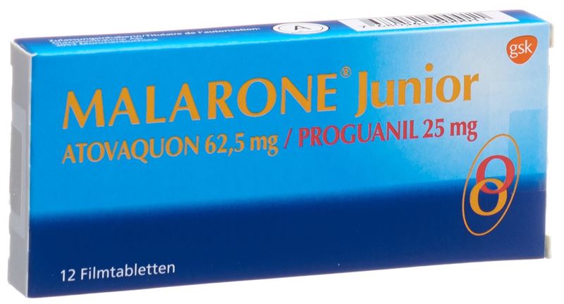 Malarone Junior cpr pell 62.5/25 mg 12 pce