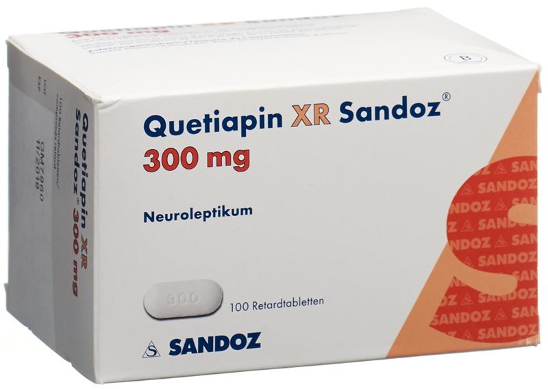 Quétiapine XR Sandoz cpr ret 300 mg 100 pce Quétiapine XR Sandoz cpr ret 300 mg 100 pce