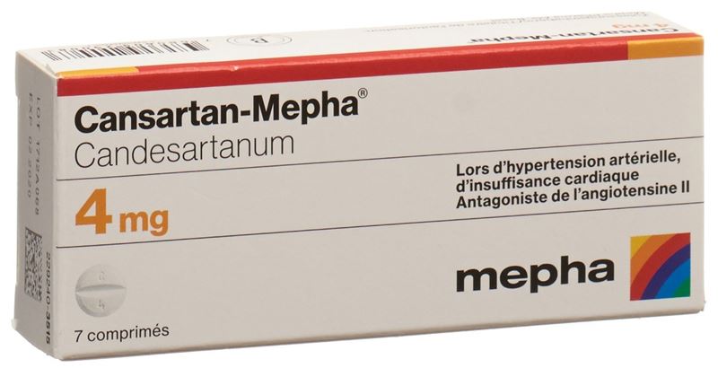 Cansartan-Mepha cpr 4 mg 7 pce Cansartan-Mepha cpr 4 mg 7 pce