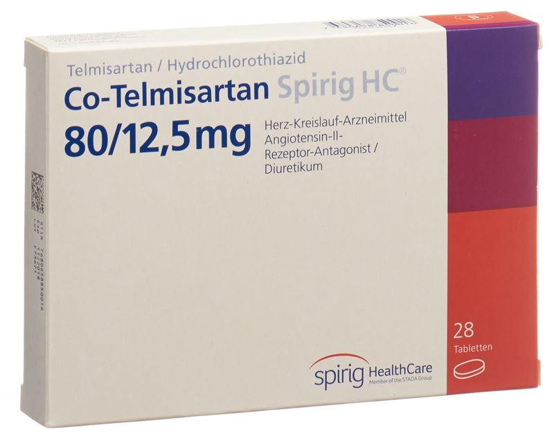 Co-Telmisartan Spirig HC Tabl 80/12.5 mg 28 Stk