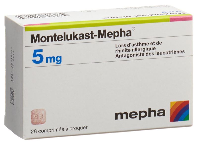 Montelukast-Mepha Kautabl 5 mg 28 Stk Montelukast-Mepha Kautabl 5 mg 28 Stk