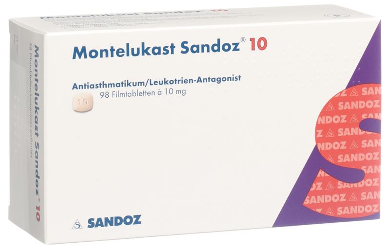 Montelukast Sandoz Filmtabl 10 mg 98 Stk Montelukast Sandoz Filmtabl 10 mg 98 Stk