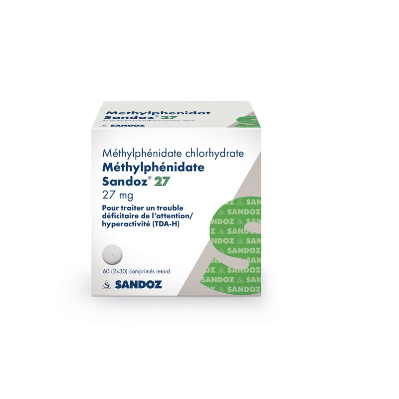 Methylphenidat Sandoz Ret Tabl 27 mg Ds 60 Stk
