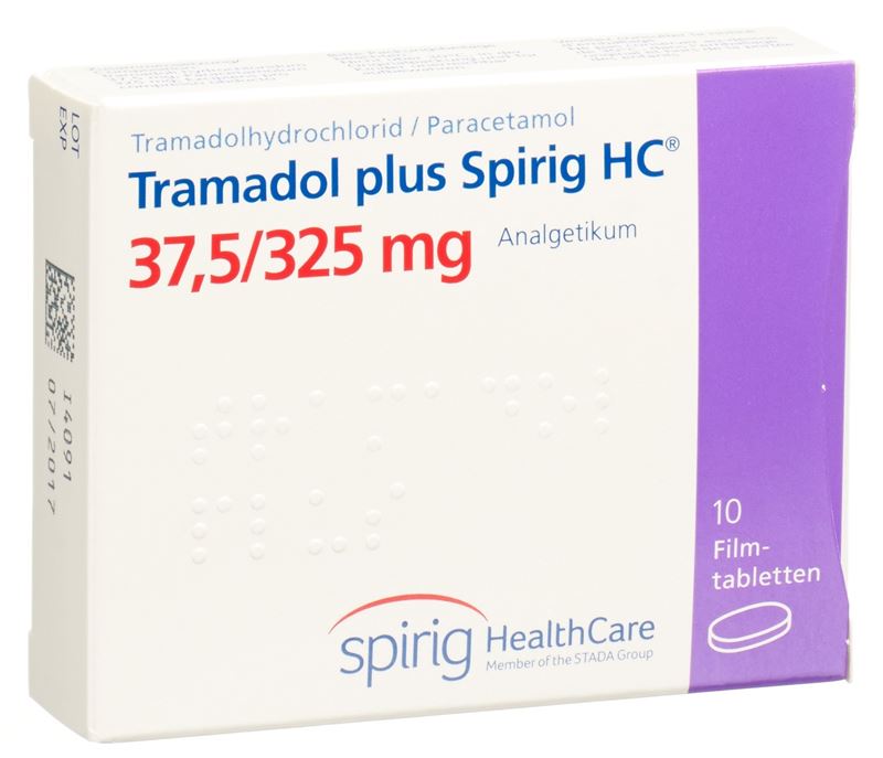 Tramadol plus Spirig HC cpr pell 37.5/325mg 10 pce
