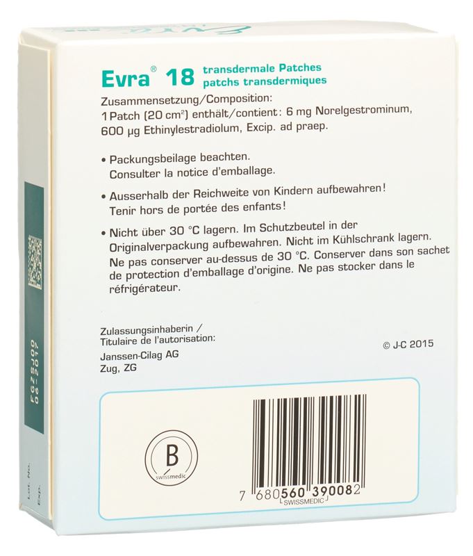 Evra patch mat 18 pce