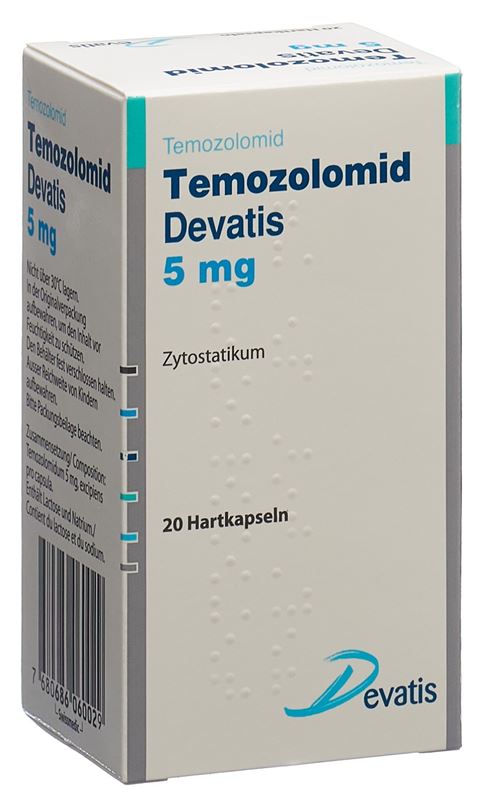 Temozolomid Devatis Kaps 5 mg Fl 20 Stk Temozolomid Devatis Kaps 5 mg Fl 20 Stk