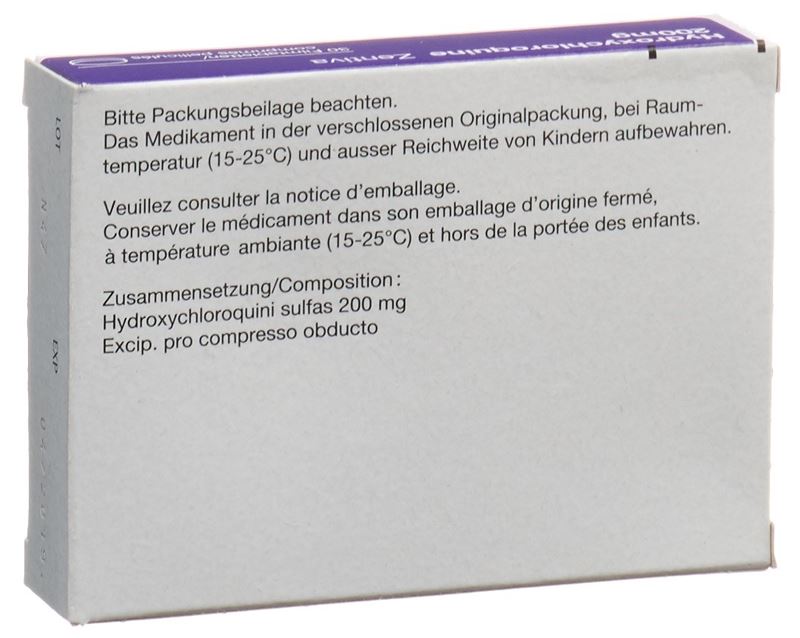Hydroxychloroquine Zentiva Filmtabl 200 mg 30 Stk