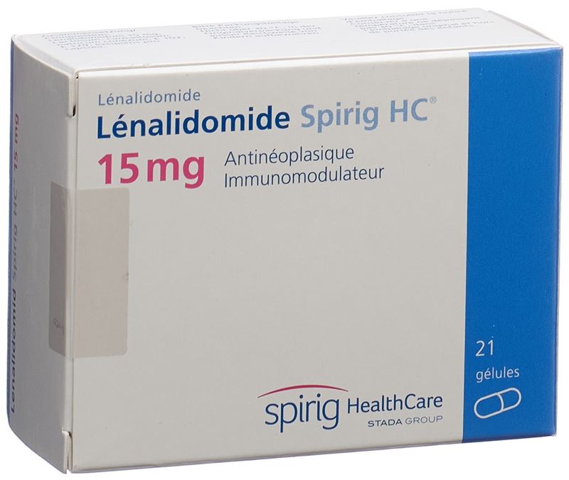 Lénalidomide Spirig HC caps 15 mg 21 pce Lénalidomide Spirig HC caps 15 mg 21 pce