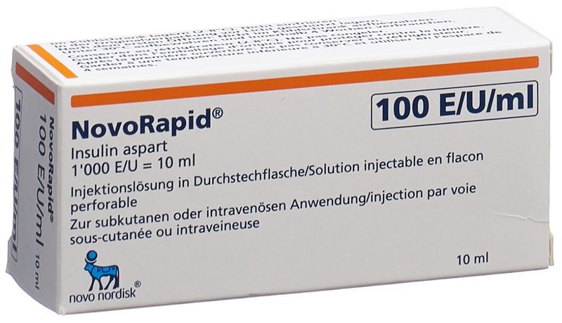 Insuline NovoRapid sol inj flac 10 ml