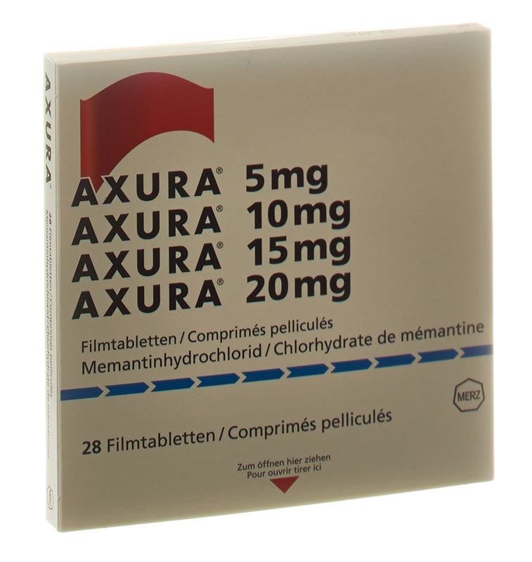 Axura emballage départ cpr pell 7x5,7x10,7x15,7x20mg 28 pce
