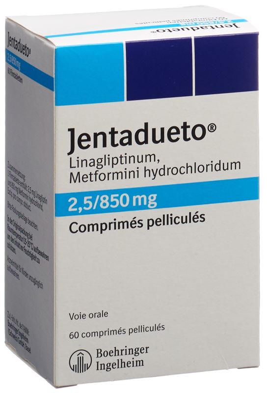 Jentadueto Filmtabl 2.5 mg/850 mg 60 Stk Jentadueto Filmtabl 2.5 mg/850 mg 60 Stk