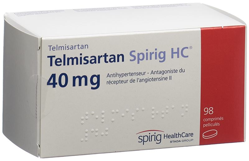 Telmisartan Spirig HC Filmtabl 40 mg 98 Stk Telmisartan Spirig HC Filmtabl 40 mg 98 Stk