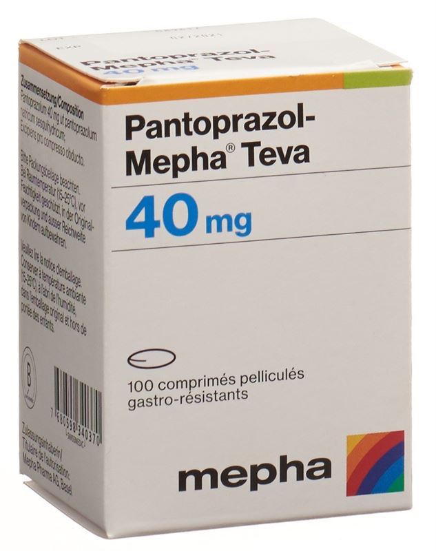 Pantoprazol-Mepha Teva Filmtabl 40 mg Ds 100 Stk