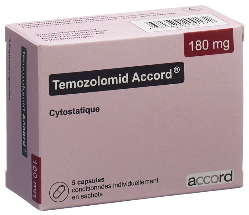 Temozolomid Accord Kaps 180 mg Btl 5 Stk Temozolomid Accord Kaps 180 mg Btl 5 Stk