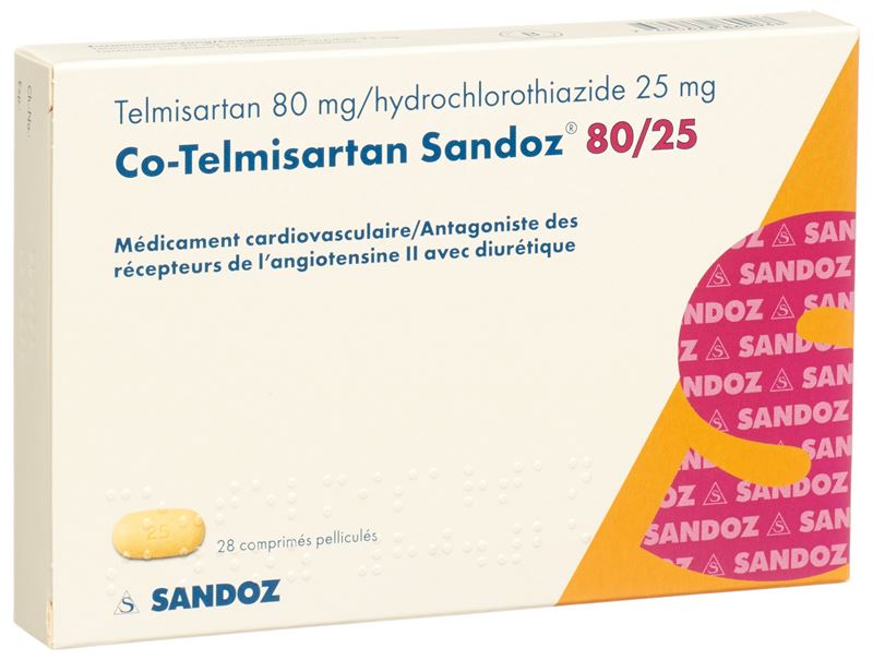 Co-Telmisartan Sandoz Filmtabl 80/25 28 Stk