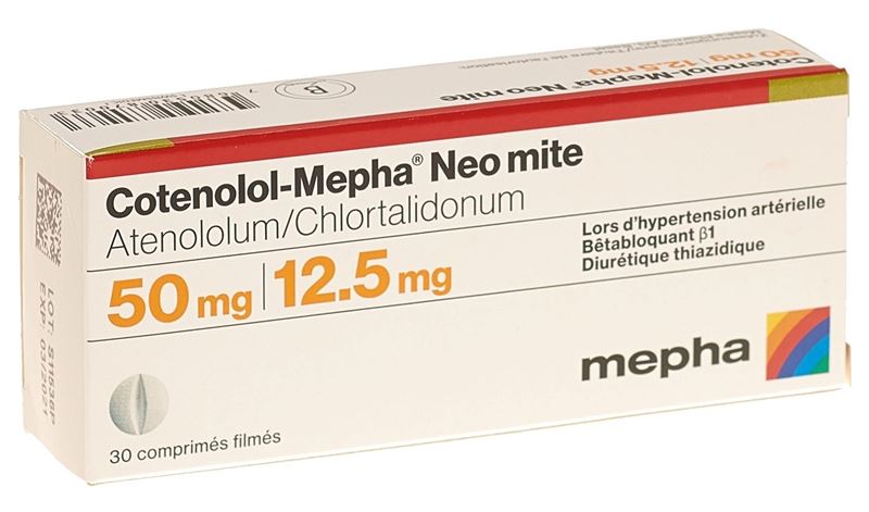Cotenolol-Mepha Neo mite Filmtabl 50/12.5 30 Stk