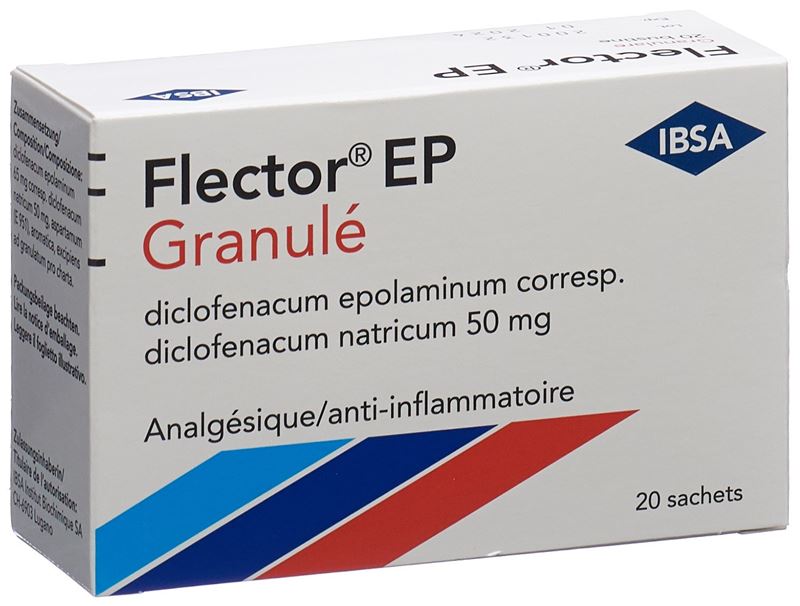 Flector EP gran 50 mg sach 20 pce Flector EP gran 50 mg sach 20 pce