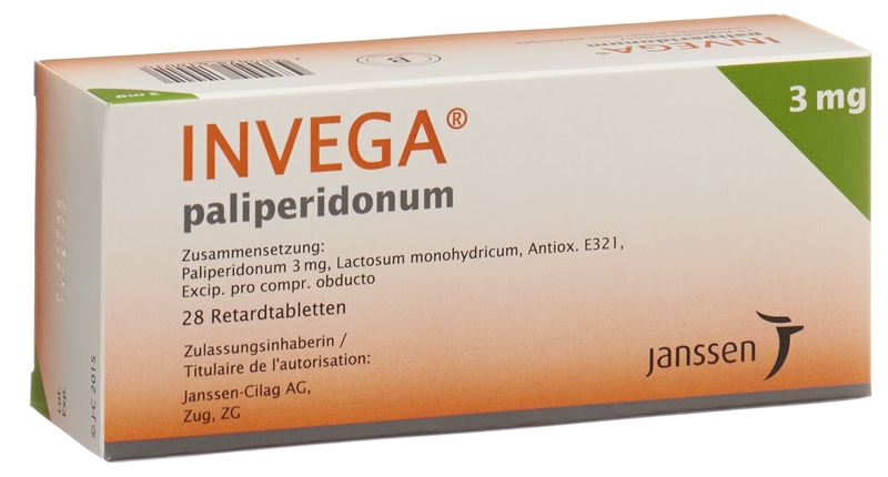 Invega cpr ret 3 mg 28 pce