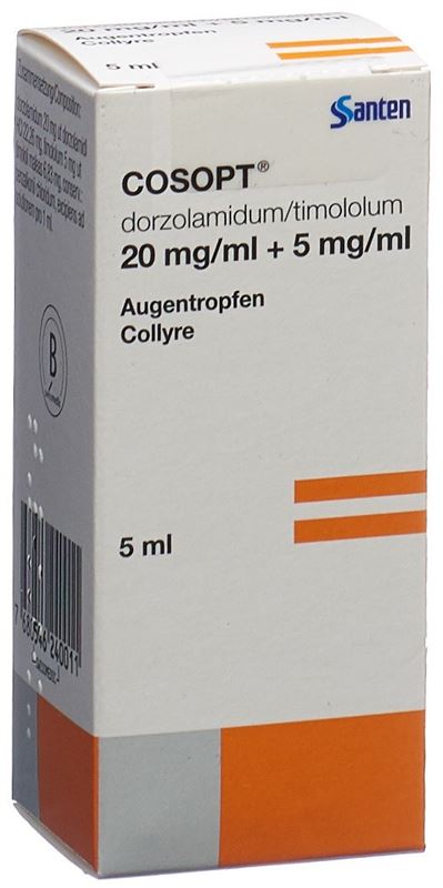 Cosopt gtt opht stérile fl 5 ml Cosopt gtt opht stérile fl 5 ml