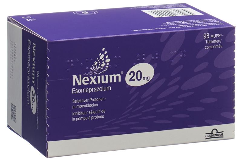 Nexium Mups cpr 20 mg 98 pce