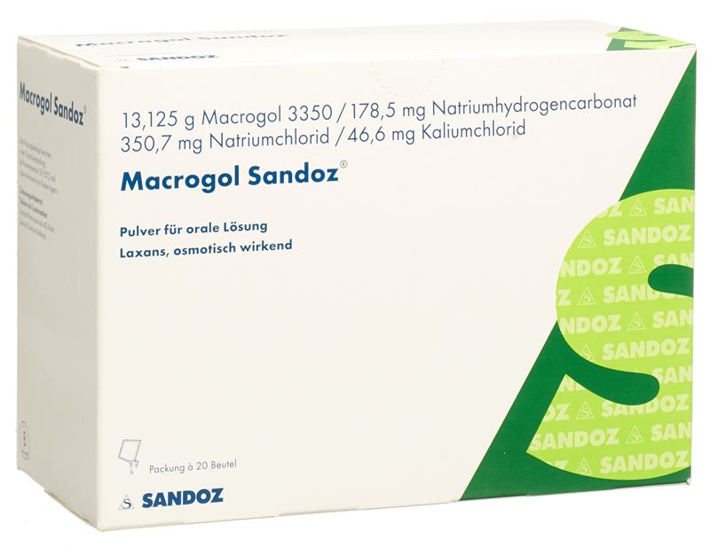 Macrogol Sandoz Plv Btl 20 Stk