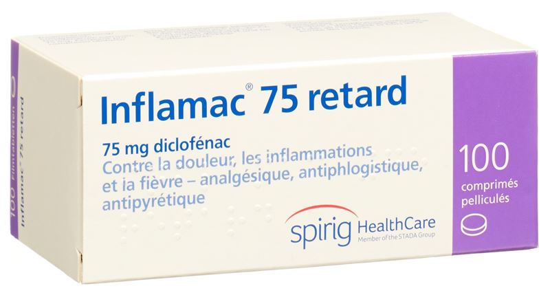 Inflamac retard cpr pell ret 75 mg 100 pce Inflamac retard cpr pell ret 75 mg 100 pce