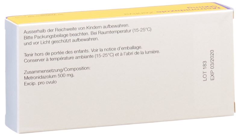 Metronidazole Zentiva ovule 500 mg 10 pce