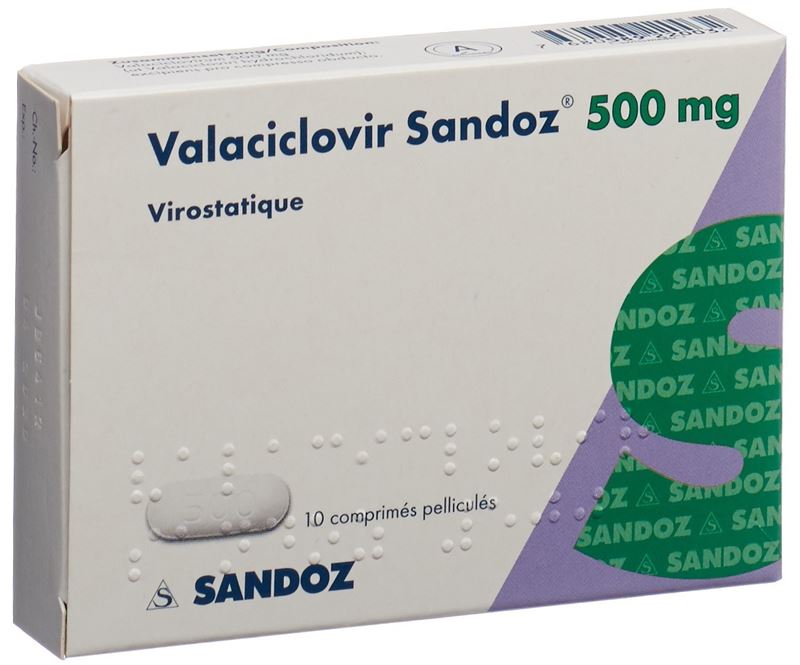 Valaciclovir Sandoz Filmtabl 500 mg 10 Stk