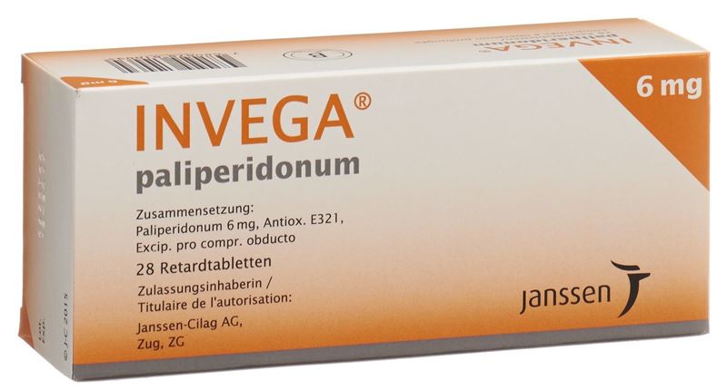 Invega cpr ret 6 mg 28 pce