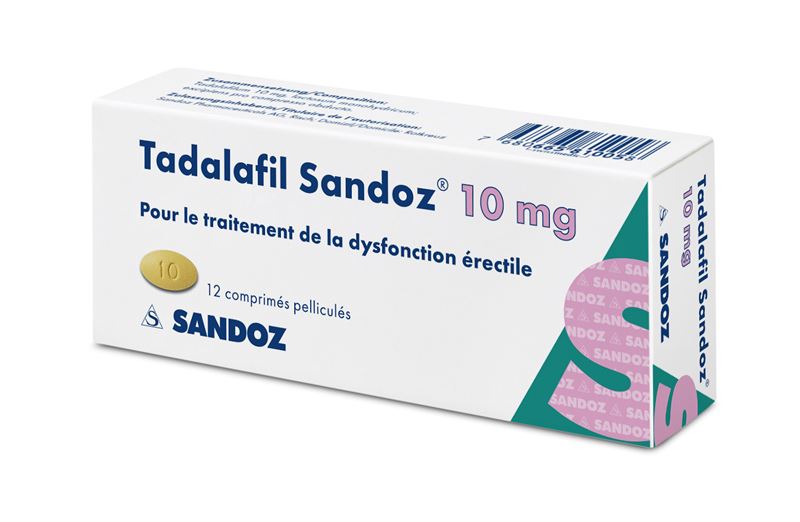 Tadalafil Sandoz Filmtabl 10 mg 12 Stk