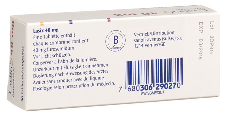 Lasix cpr 40 mg 50 pce Lasix cpr 40 mg 50 pce