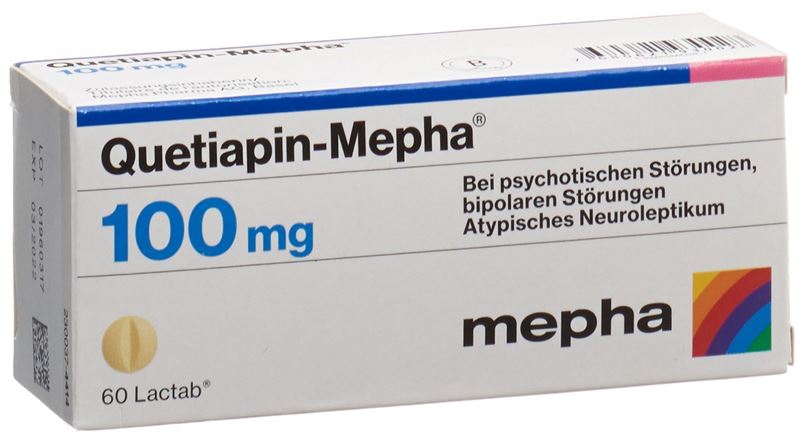 Quetiapin-Mepha Filmtabl 100 mg 60 Stk