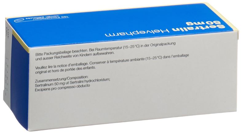 Sertraline Helvepharm cpr pell 50 mg 100 pce