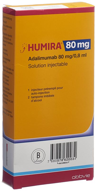 Humira sol inj 80 mg/0.8ml stylo prérempli 0.8 ml
