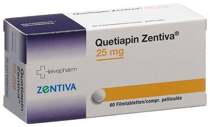Quetiapin Zentiva Filmtabl 25 mg 60 Stk
