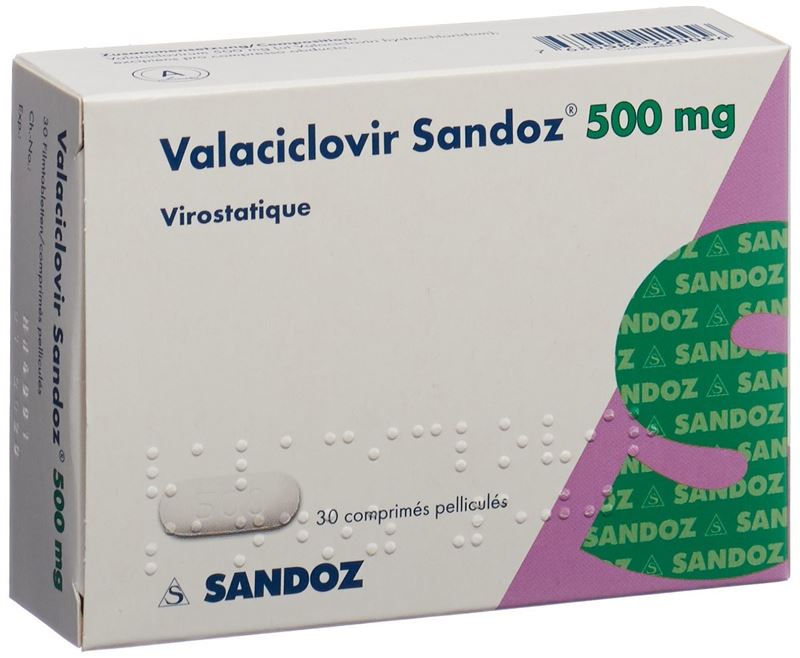 Valaciclovir Sandoz Filmtabl 500 mg 30 Stk