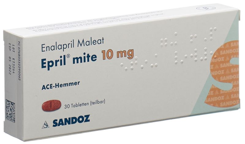 Epril mite Tabl 10 mg 30 Stk Epril mite Tabl 10 mg 30 Stk